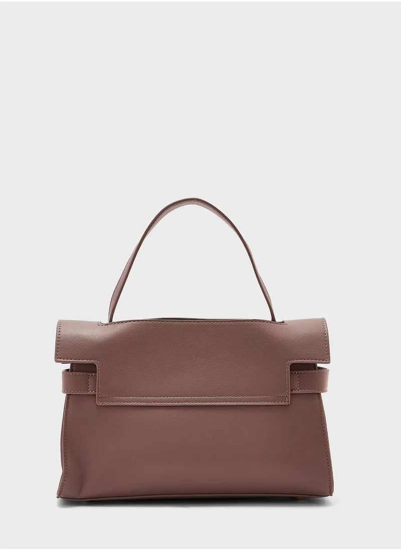 Khizana Clasp Satchel Bag