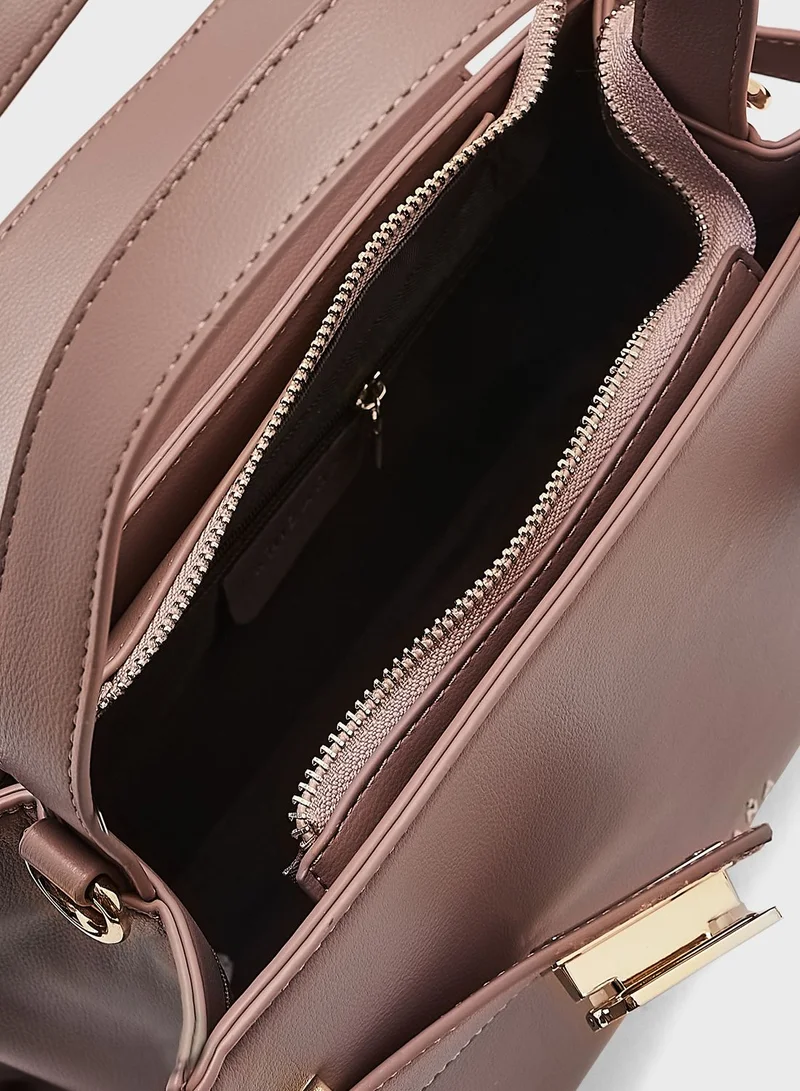 Khizana Clasp Satchel Bag