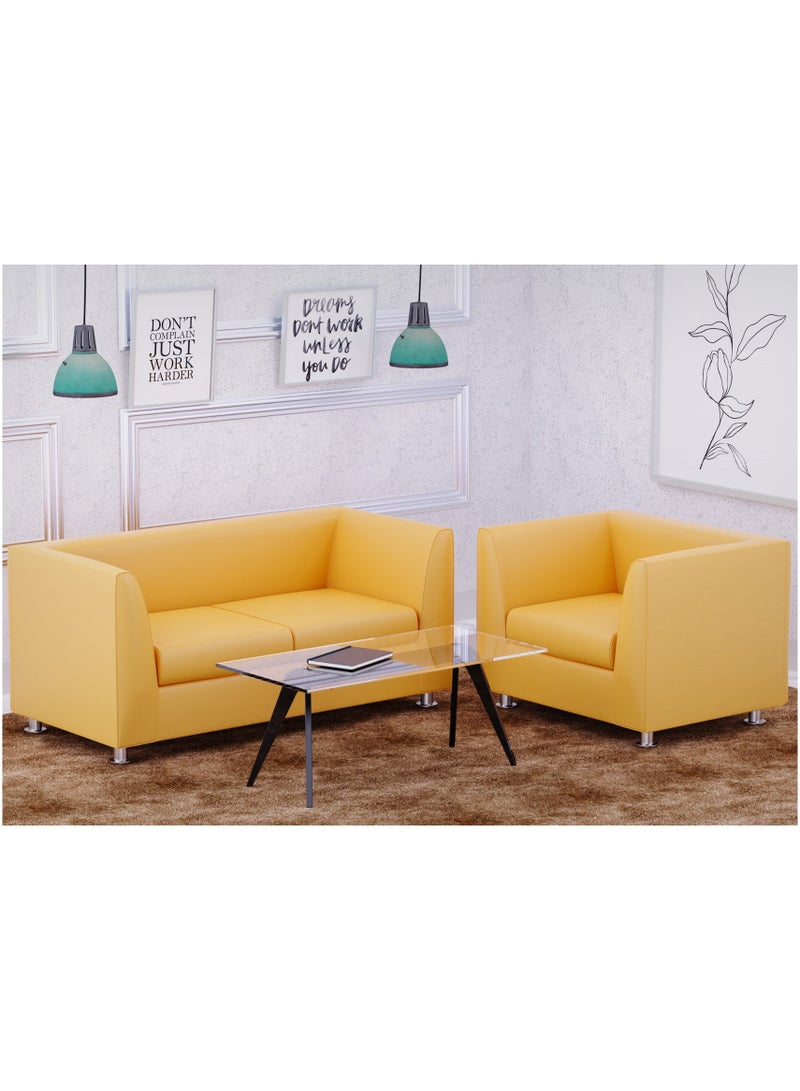 Mahmayi 679 Single Seater PU Sofa - Sandal - Image 2