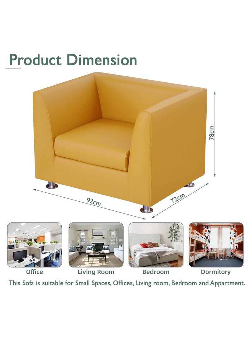 Mahmayi 679 Single Seater PU Sofa - Sandal - Image 3