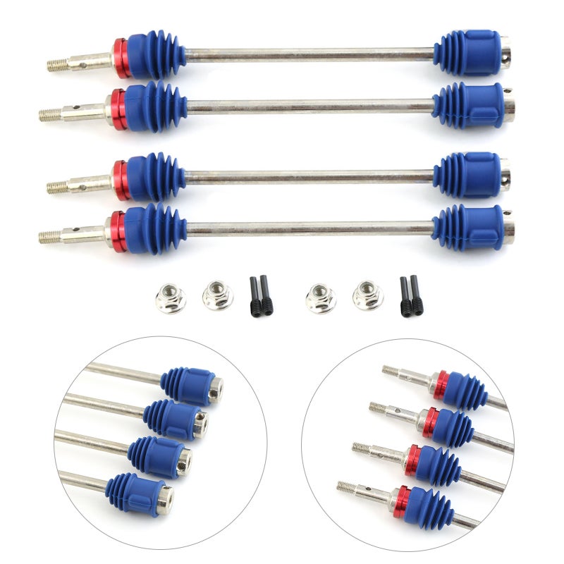 Fit 1/10 Traxxas T-Maxx 2.5 3.3 E-Maxx Hard Steel DriveShaft Drive Shaft CVD(tk/temu self-pickup orders) - Image 1