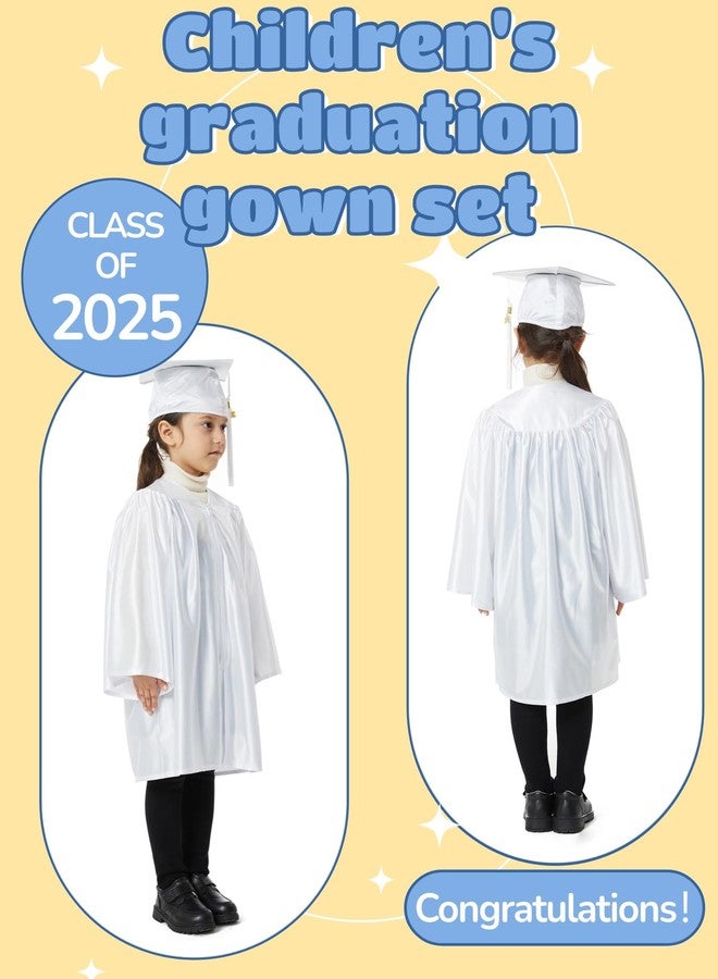 UIALECG Shiny Kindergarten & Preschool Graduation Gown Cap Set with 2025 Tassel - Image 4
