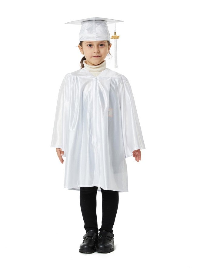 UIALECG Shiny Kindergarten & Preschool Graduation Gown Cap Set with 2025 Tassel - Image 2
