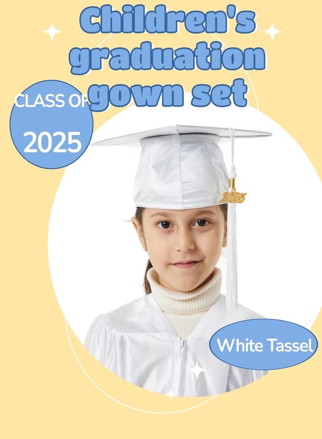 UIALECG Shiny Kindergarten & Preschool Graduation Gown Cap Set with 2025 Tassel - Image 5