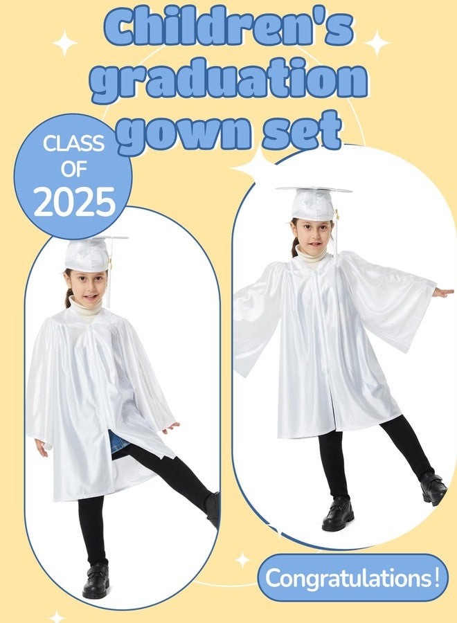 UIALECG Shiny Kindergarten & Preschool Graduation Gown Cap Set with 2025 Tassel - Image 3