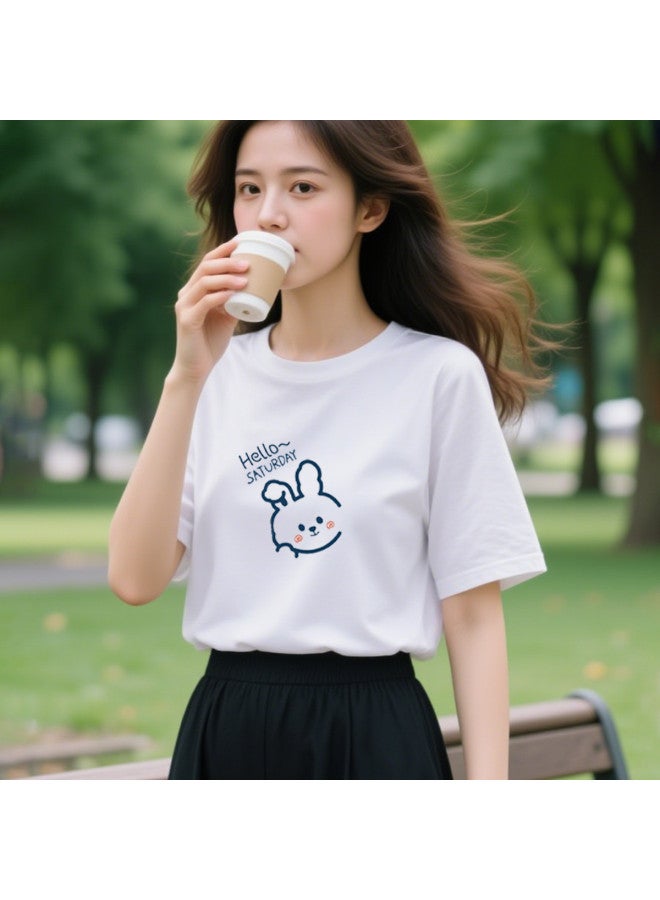 Your Sun Women'S T-Shirt, Summer Printed Loose-Fit Cotton Top, Women'S Blouse - Image 5