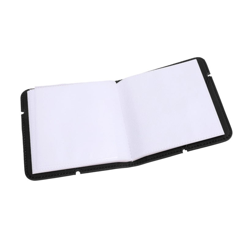 Leather Photo Album 28 Pockets For Square Pictures Portable With Strap Black - Image 2