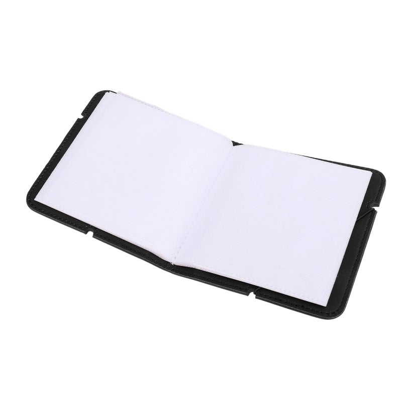 Leather Photo Album 28 Pockets For Square Pictures Portable With Strap Black - Image 4