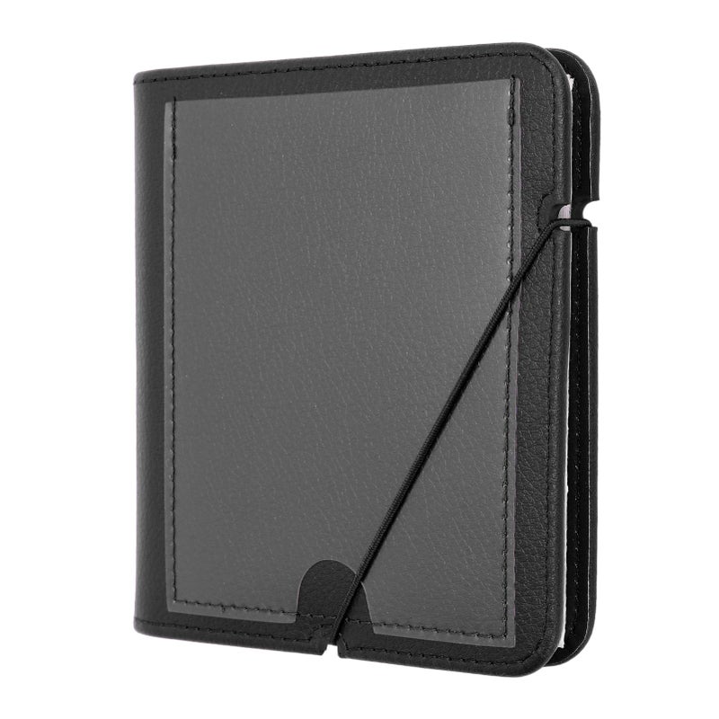 Leather Photo Album 28 Pockets For Square Pictures Portable With Strap Black - Image 5