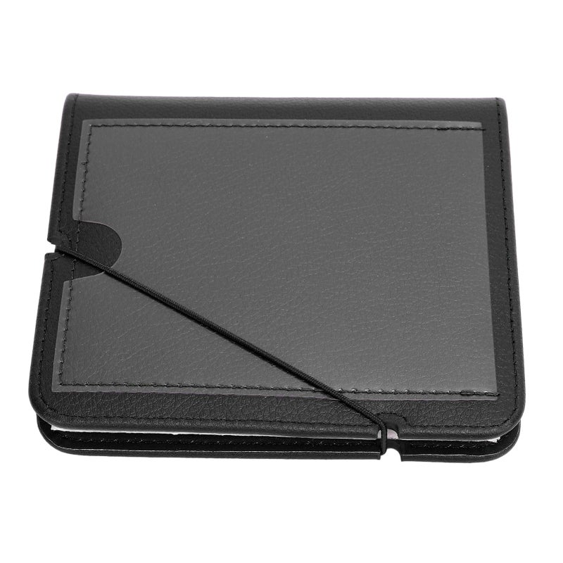 Leather Photo Album 28 Pockets For Square Pictures Portable With Strap Black - Image 3