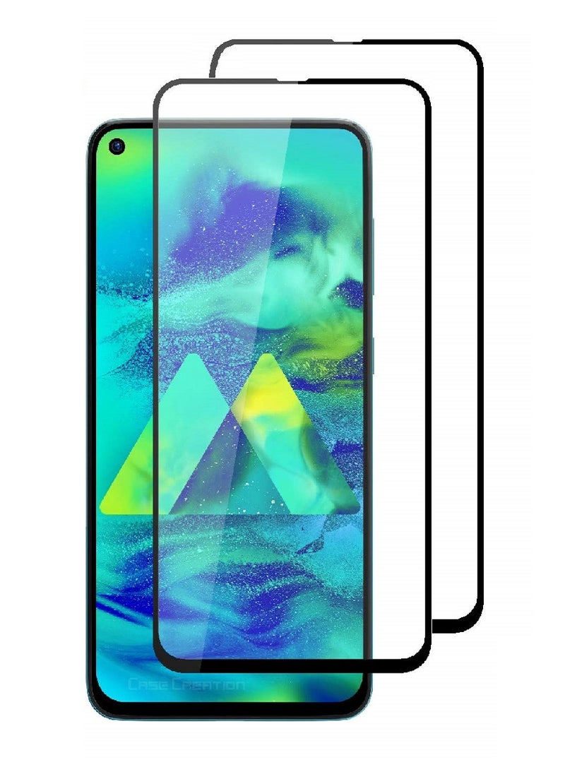 Super 2 Pieces Tempered Glass Screen Protector 5D Designed For Samsung Galaxy M33 5G Full Glue Edge to Edge Full Screen Coverage And Bubble Free - Image 1