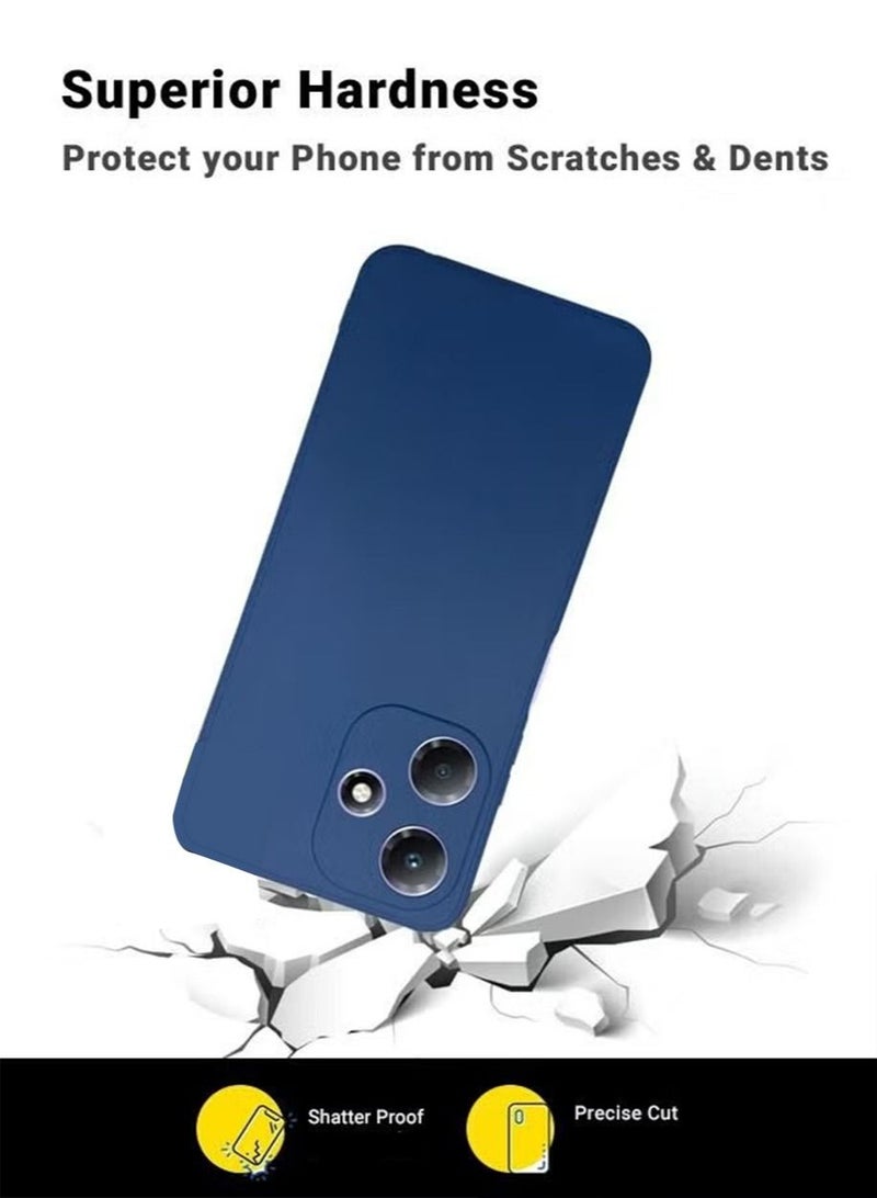 Infinix HOT 30 Silicone Back Case Cover Mobile Phone Accessories with Anti-drops Anti-fingerprints Camera Shockproof Protection Soft Anti-scratches Anti-drops Anti-fingerprints Guard Protector - Image 4