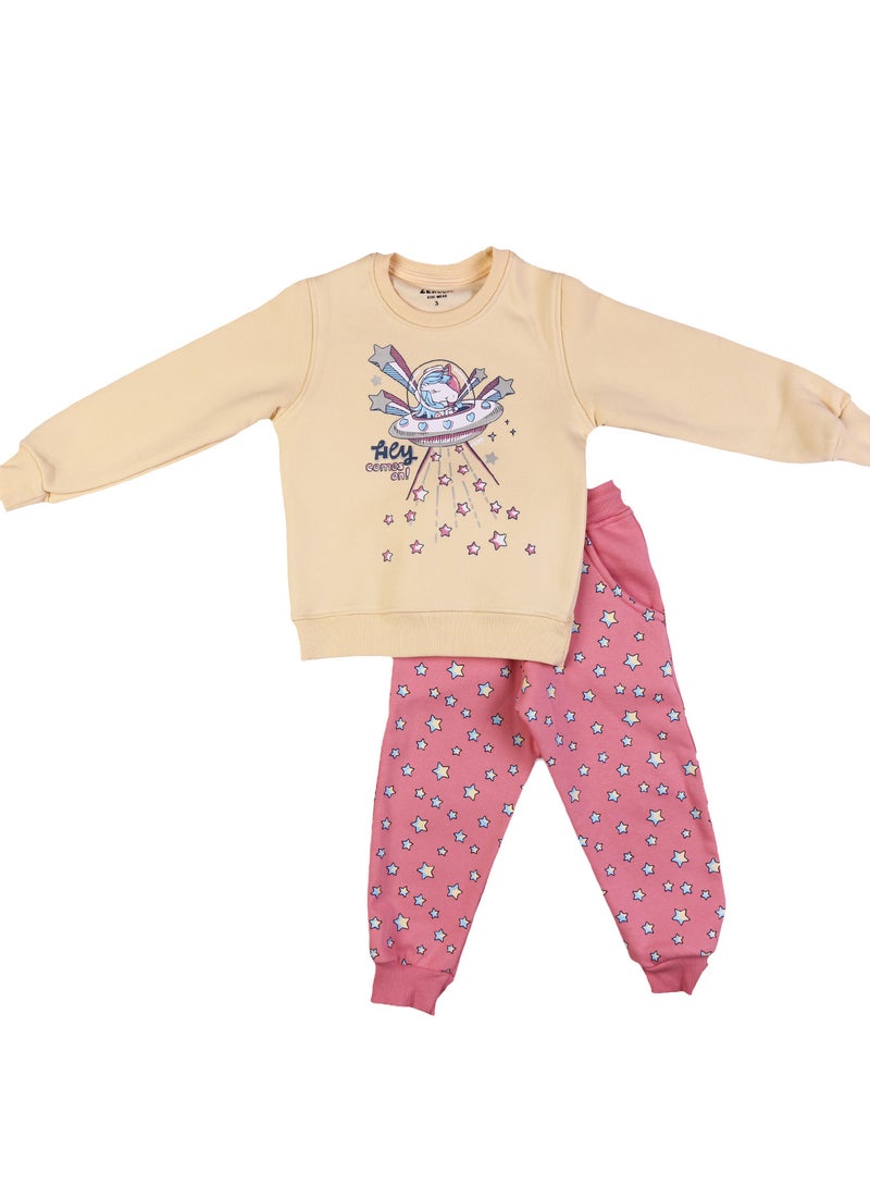 زيركون بيجامة شتوي بناتي - 2221 - Image 1