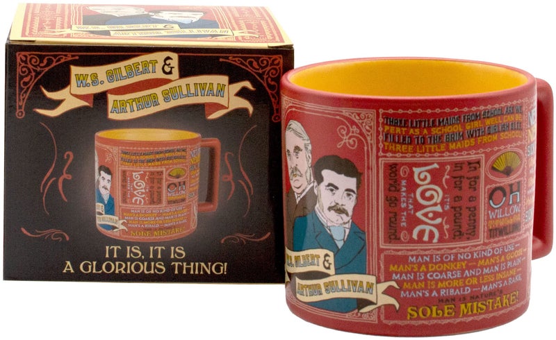 The Unemployed Philosophers Guild Gilbert Sullivan Quotes Mug Features Favorite Lines From the Famous Operettas
