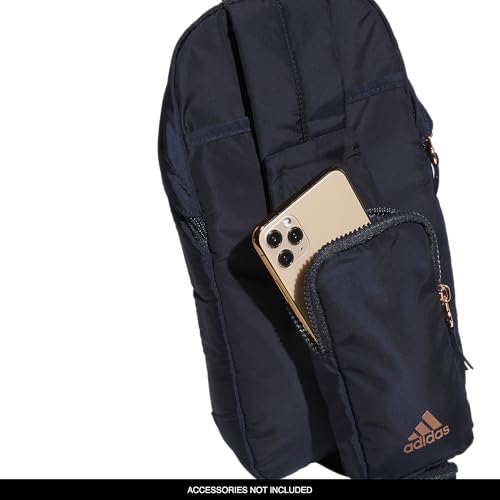 adidas Essentials Crossbody – Athletic Sling Bag with Phone Pocket, Legend Ink Blue/Rose Gold/2.0, One Size - Image 4