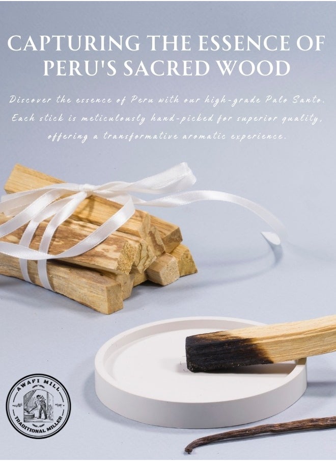 Awafi Mill Palo Santo Sticks from Peru | Carefully Selected | Sustainably Sourced | Sacred Wood from Peru | Natural Palo Santo - (1-60 Sticks))  - Image 3