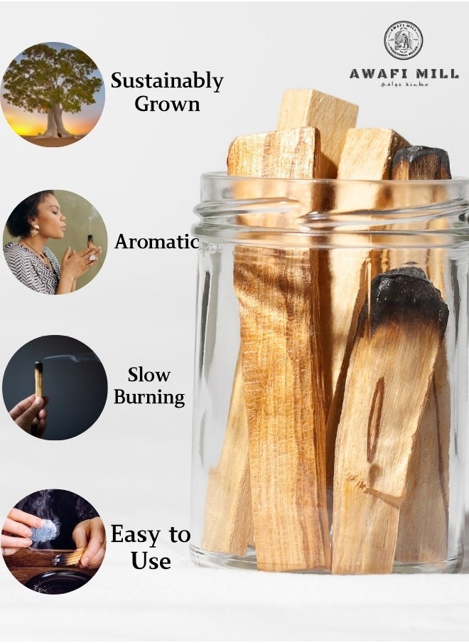 Awafi Mill Palo Santo Sticks from Peru | Carefully Selected | Sustainably Sourced | Sacred Wood from Peru | Natural Palo Santo - (1-60 Sticks))  - Image 4