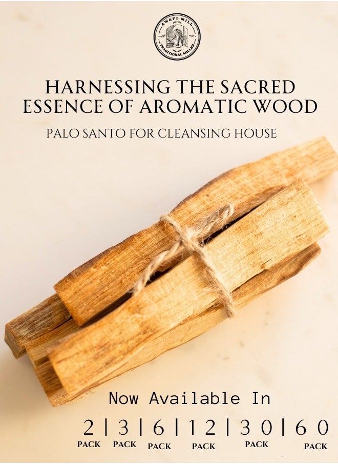 Awafi Mill Palo Santo Sticks from Peru | Carefully Selected | Sustainably Sourced | Sacred Wood from Peru | Natural Palo Santo - (1-60 Sticks))  - Image 5