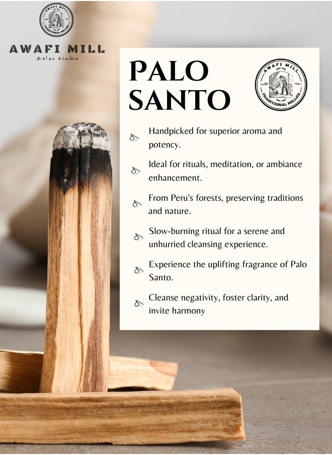 Awafi Mill - Palo Santo Sticks from Peru | Carefully Selected | Sustainably Sourced | Sacred Wood from Peru | Natural Palo Santo - (1-60 Sticks)) - Image 1
