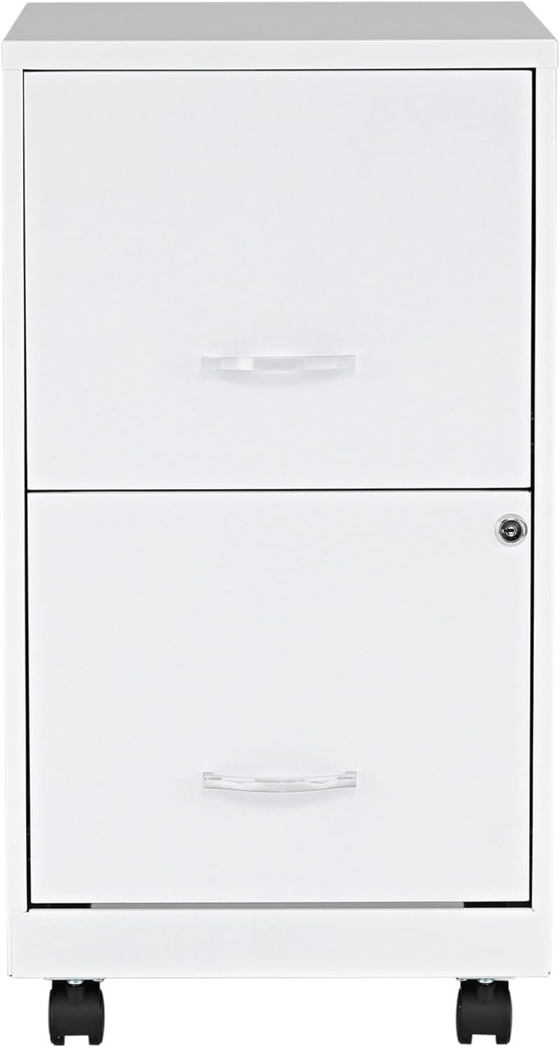 Lorell LYS SOHO File/File Mobile File Cabinet, White - Image 3
