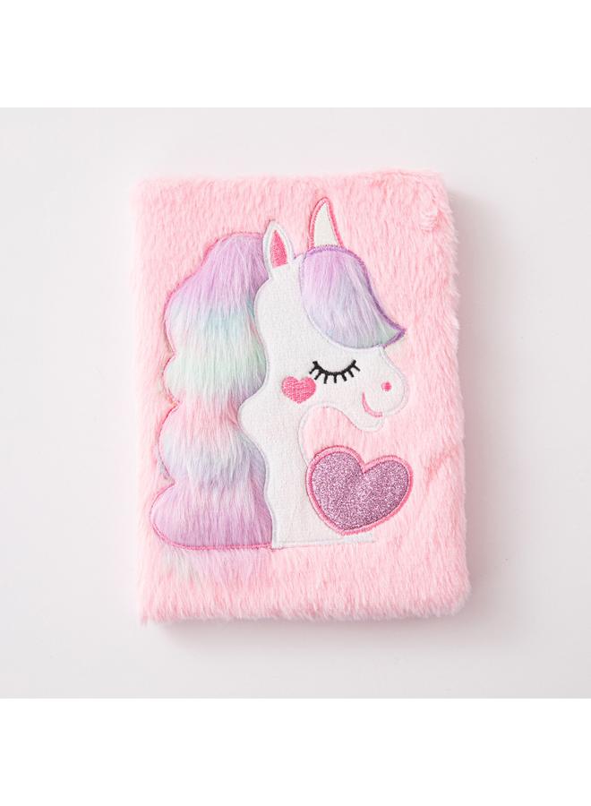 Bluejw Cross-border Hot-selling Unicorn Plush Notebook A5 Cute Macaron Girl's Heart Journal Student Hand Book - Image 1