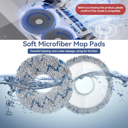 Verilux® 4Pcs Replacement Accessories Mop Cloth for ECOVACS DEEBOT T20 Omni/PRO/MAX T20 Pro/Max Plus, Robot Vacuum Accessorise Kit, Replacement Parts - Cleaning Tools - Image 5