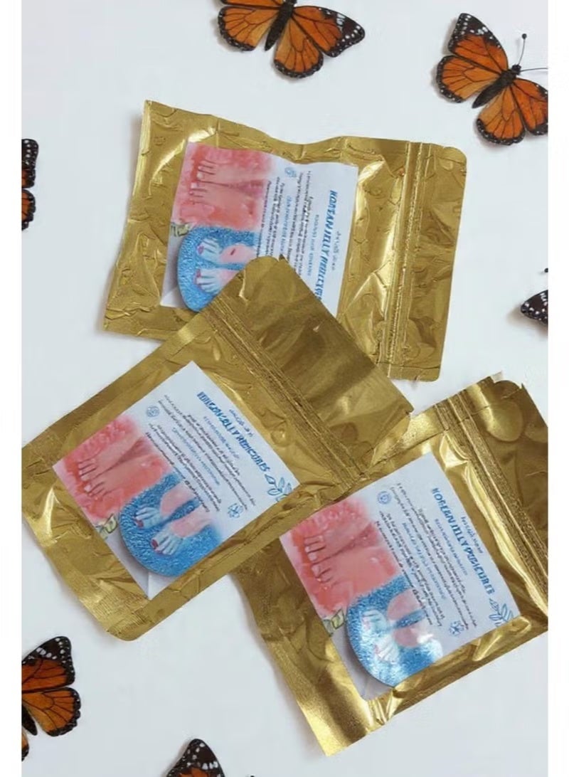 Korean Jelly Pedicure Powder (50 + 25)g - 2 Steps - 3 Pieces Offer - Image 1
