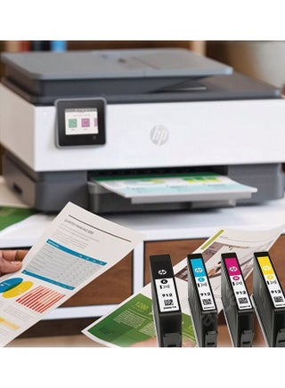Pack of 4 HP 912 Original Ink Cartridge Set Black, Cyan, Yellow & Magenta - view 4