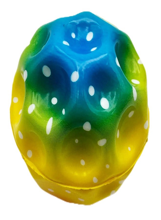 Buko Super Infinity Crazy Bounce Moon Rainbow Ball: Ultimate Grip and Catch, Enhances Hand-Eye Coordination (Blue Yellow (Pack of 1) - Image 2