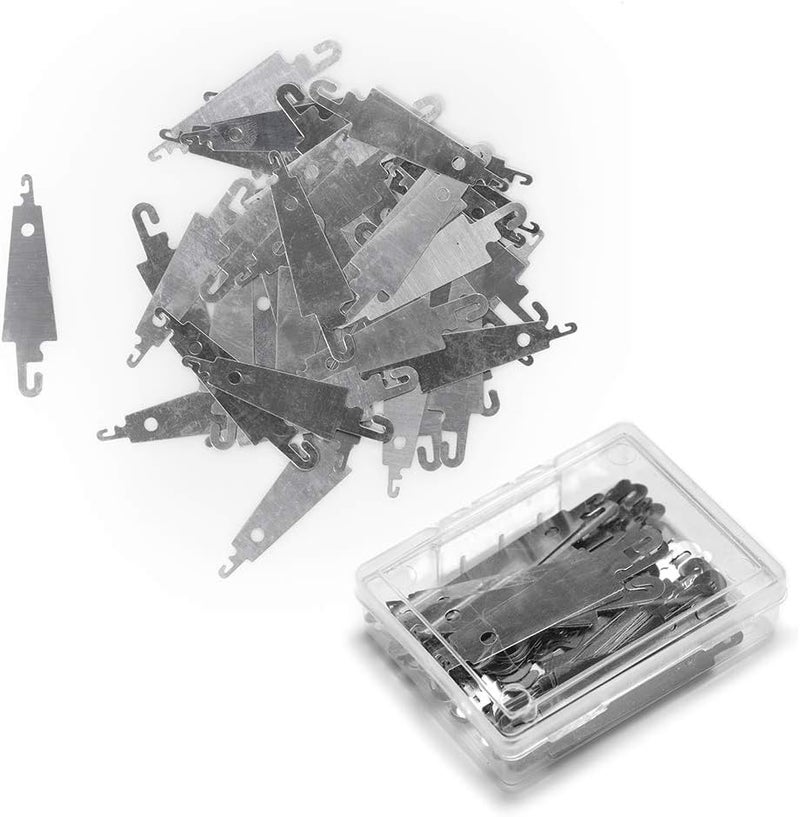 Jofefe 60Pcs Stainless Steel Needle Threader Embroidery Cross Stitch Needle-Threading Tools for Large Eye Needles Hand DIY Sewing with Clear Box for Keep it in Place - Image 4