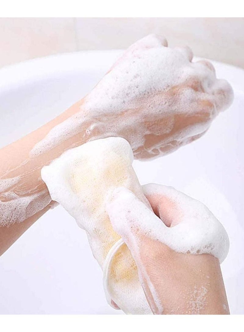 SYOSI 3 قطع صندوق صابون على شكل ورقة ذات تصريف ذاتي طبق بلاستيكي إبداعي مع تصريف وكوب شفط للاستحمام والحمام والمطبخ مع 5 قطع من أكياس الشبك - Image 5