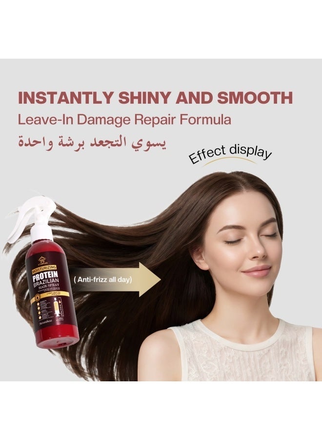 STARPLEX Moisturizing Leave-In Hair Mask Spray 200ml - Brazilian Protein with Collagen & Essential Oils | Alcohol Free | Nourishing Care for All Hair Types - Image 1