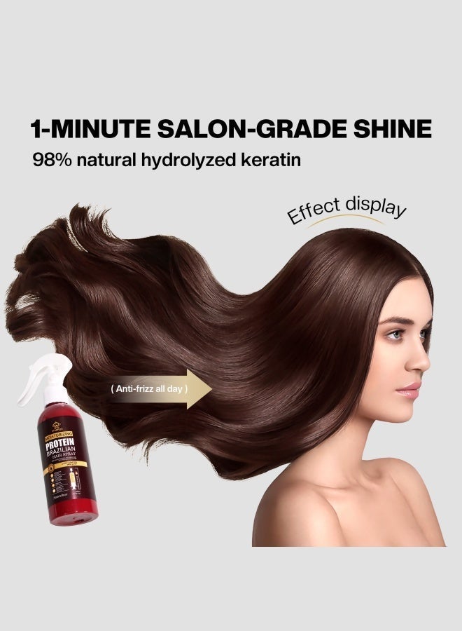STARPLEX Moisturizing Leave-In Hair Mask Spray 200ml - Brazilian Protein with Collagen & Essential Oils | Alcohol Free | Nourishing Care for All Hair Types - Image 3