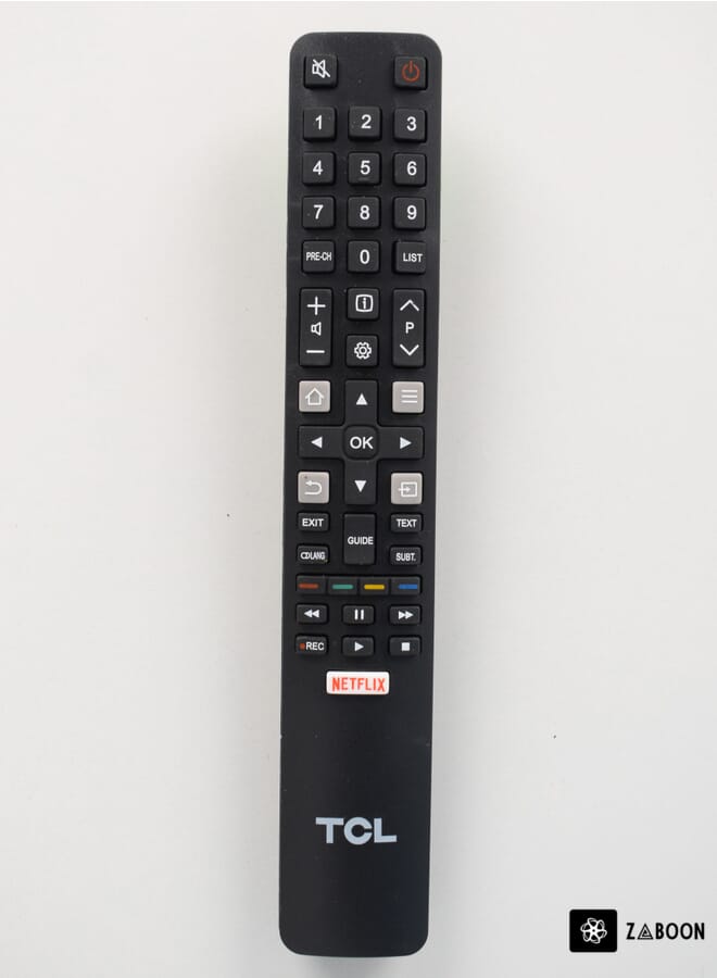 Zaboon بديل عالمي لجهاز التحكم عن بعد TCL-SMART-TV، جهاز تحكم عن بعد TCL محدث بالأشعة تحت الحمراء NETFLIX