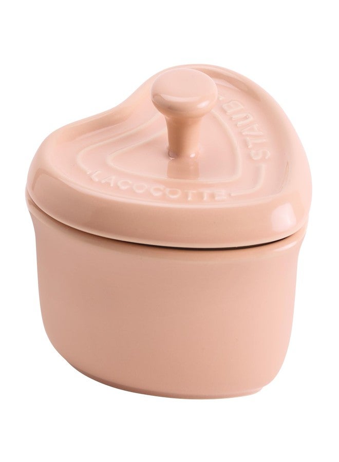 Staub Ceramic 3-pc Mini Heart Cocotte Set - Cherry, Pink, White - Image 3