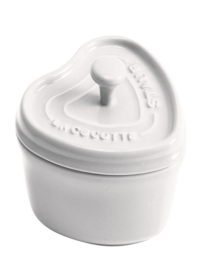 Staub Ceramic 3-pc Mini Heart Cocotte Set - Cherry, Pink, White - Image 5
