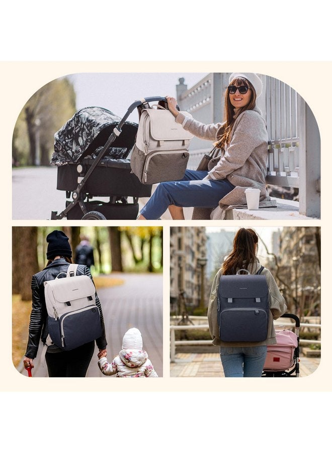 MOMMORE mommore Diaper Bag Backpack Unisex Baby Bag Large Diaper Backpack with Changing Pad, Insulated Pockets, Stroller Buckles, Durable Travel Backpack with Luggage Strap - Image 5