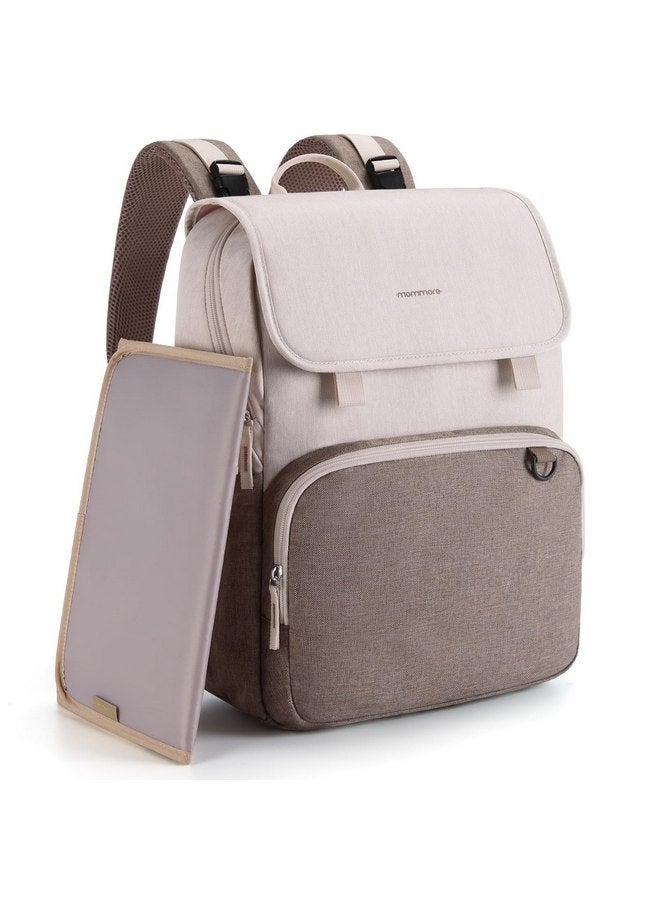 MOMMORE mommore Diaper Bag Backpack Unisex Baby Bag Large Diaper Backpack with Changing Pad, Insulated Pockets, Stroller Buckles, Durable Travel Backpack with Luggage Strap - Image 1