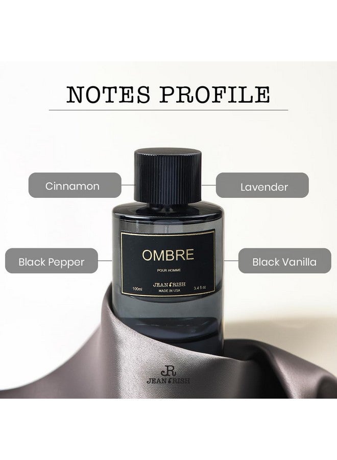 Jean Rish Jean Rish Ombre Pour Homme Eau De Parfume for Men (3.4 Fl Oz / 100ml) with Lavender, Cardamom & Black Vanilla Husk Notes - Long Lasting and Luxury Fragrance  - Image 3