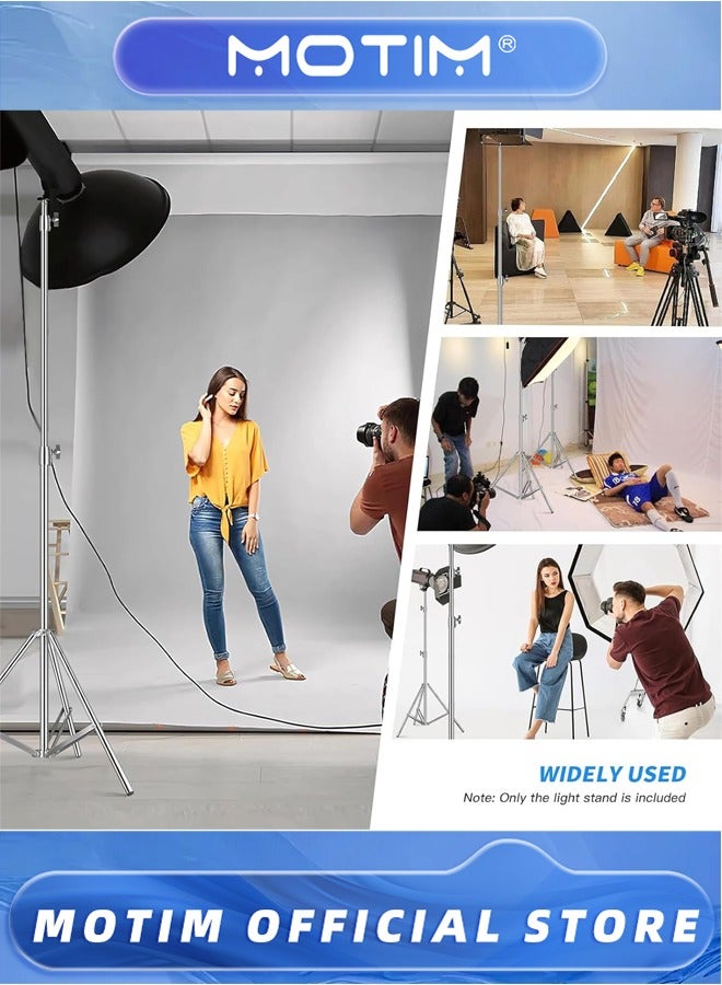 Motim Stainless Steel Photography Light Stand, Adjustable Photographic Sturdy Tripod for Video Light, Flash, Reflectors - Image 5