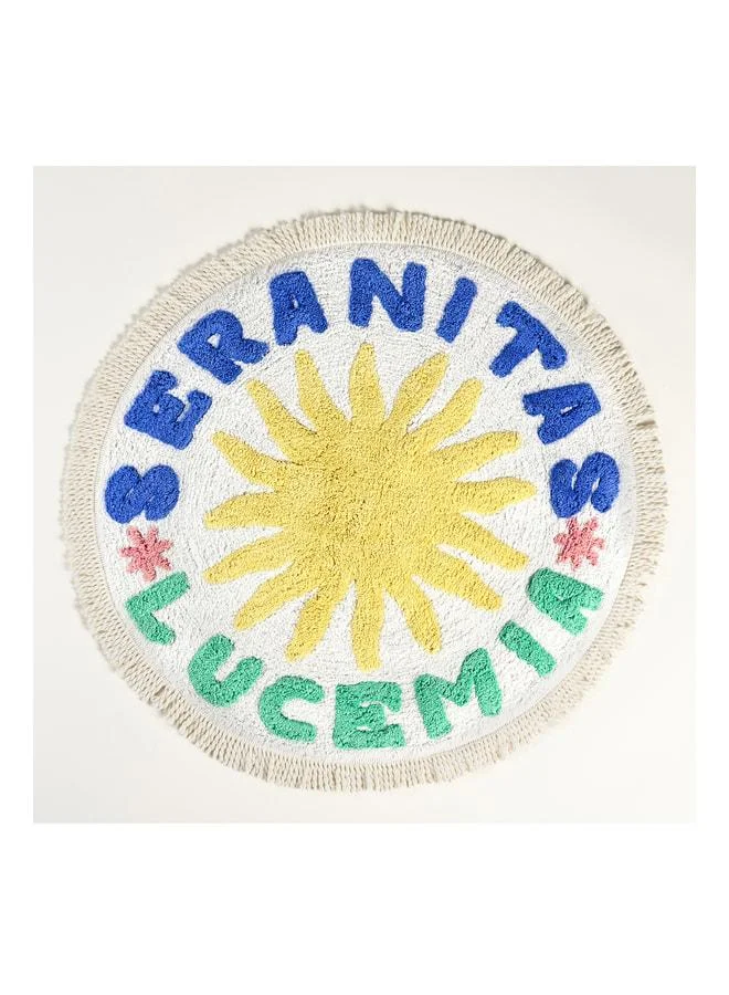 Punjab Yellow - Cream Bath Mat 70 cm.
