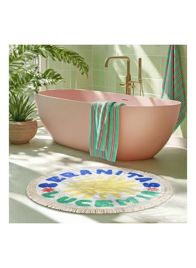 Zsa Zsa Zsu  Punjab Yellow - Cream Bath Mat 70 cm.  | Best Price UAE