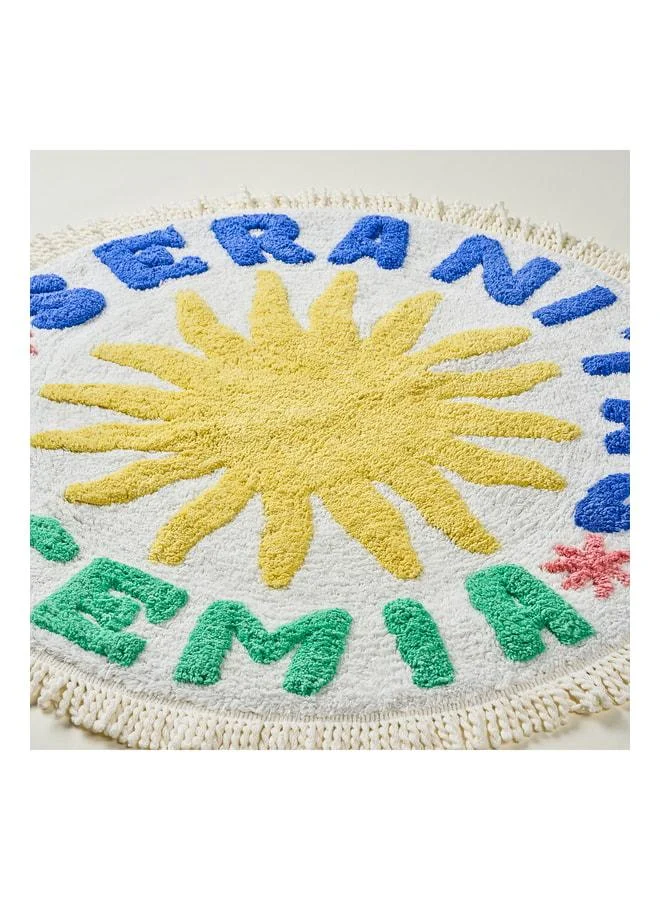 Zsa Zsa Zsu  Punjab Yellow - Cream Bath Mat 70 cm.  | Best Price UAE