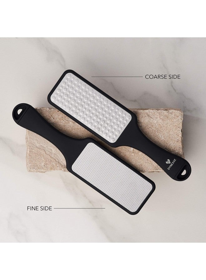 DYNESSE Foot File. Best Premium Pedicure Foot Rasp and Callus Remover. 3-in-1 Tool. Removes Hard Skin. No Risk of Injury. Stainless Steel. Ergonomic Handle. Washable. Works on Both Wet and Dry Feet. - Image 4