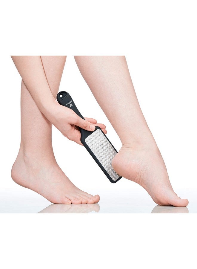 DYNESSE Foot File. Best Premium Pedicure Foot Rasp and Callus Remover. 3-in-1 Tool. Removes Hard Skin. No Risk of Injury. Stainless Steel. Ergonomic Handle. Washable. Works on Both Wet and Dry Feet. - Image 3