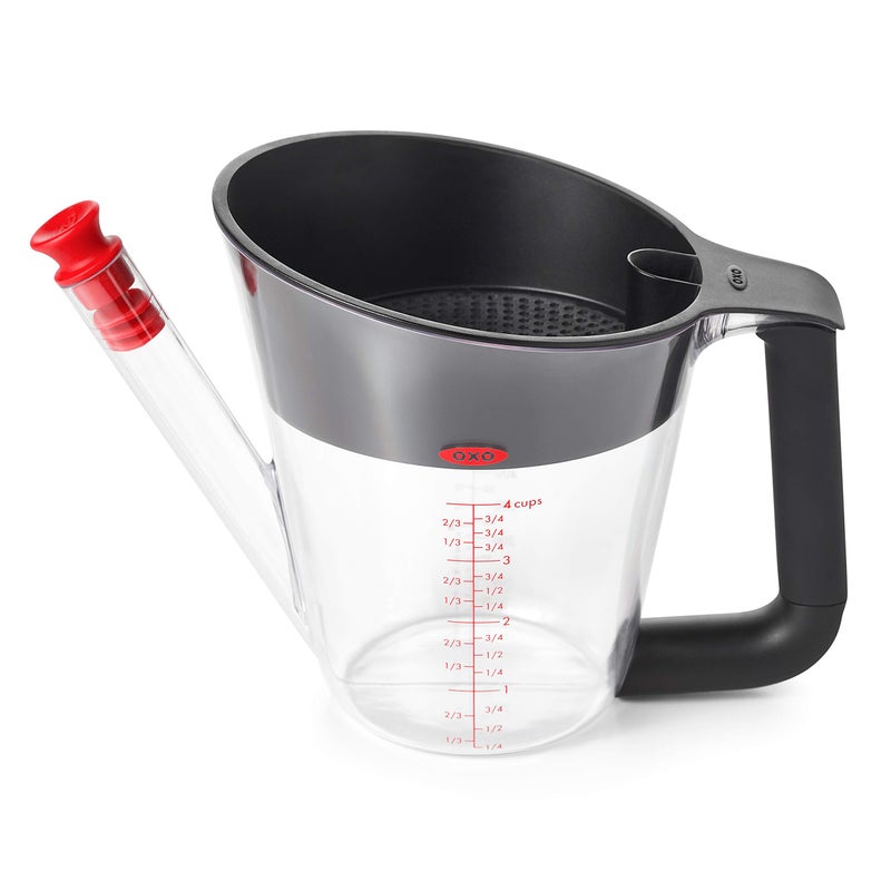 OXO Good Grips 4 Cup Fat Separator, Clear - Image 1
