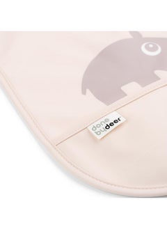 done by deer Done by Deer Ozzo Powder Bib w/Velcro 2-Pack - Waterproof, Easy-to-Clean Bibs with Pocket and Velcro Closure for Stress-Free Mealtime  - Image 2