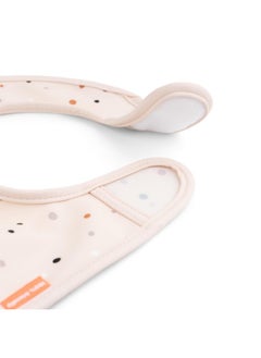 done by deer Done by Deer Ozzo Powder Bib w/Velcro 2-Pack - Waterproof, Easy-to-Clean Bibs with Pocket and Velcro Closure for Stress-Free Mealtime  - Image 3