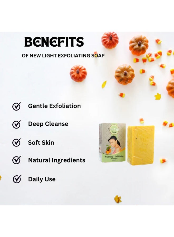 نيو لايت صابون نيو لايت زابان الأصلي المقشر والمضاد للشيخوخة والمفتح للبشرة 350 غرام - Image 2