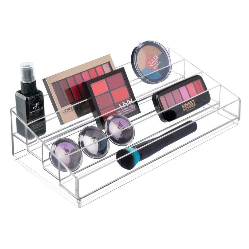 InterDesign iDesign Tiered Cosmetics & Nail Polish Organizer, The Clarity Collection - 12.75 IN X 6.5IN X 3.75 IN, Clear - Image 5